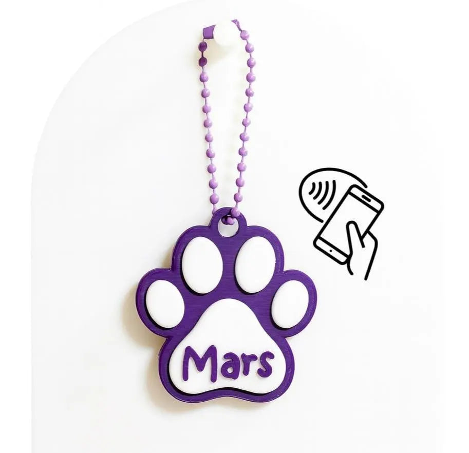 NFC Pet ID Tag Keyring