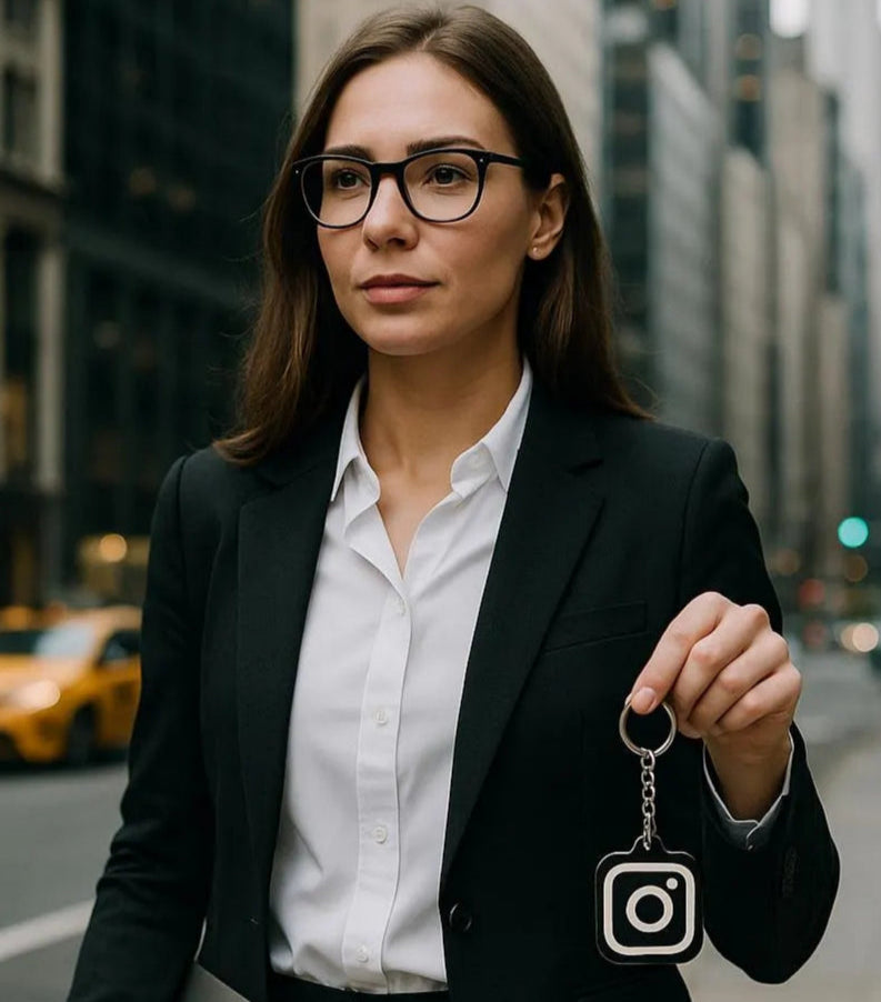Instagram Nfc Business Card Keyring